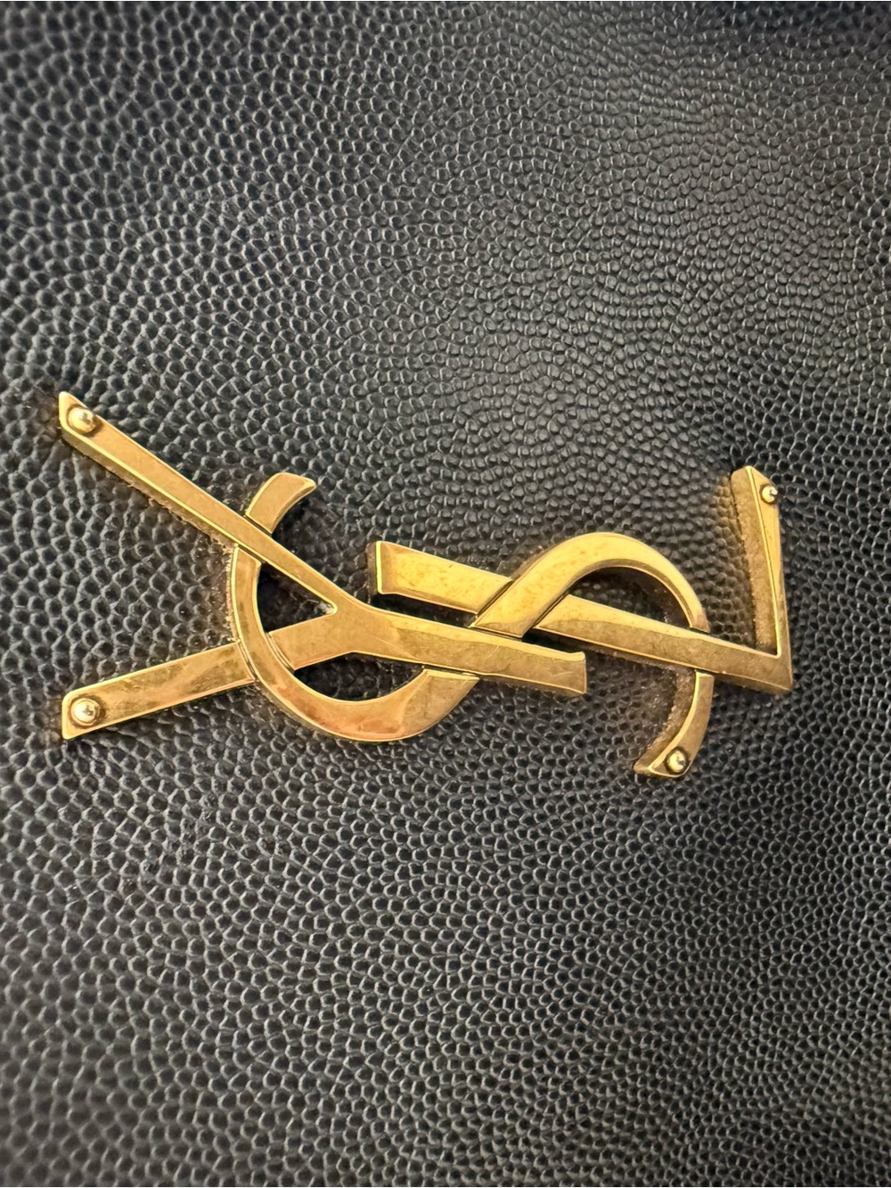 Saint Laurent Black Leather Belt Bag with Gold YSL Hardware - Picture 8 of 8